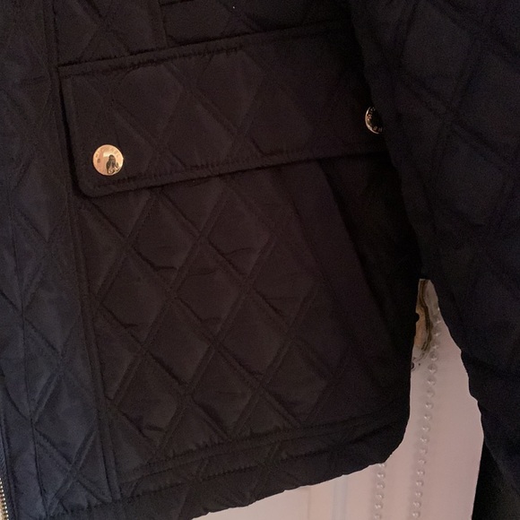 Medium Navy Blue Michael Kors Down Coat - Picture 4 of 6